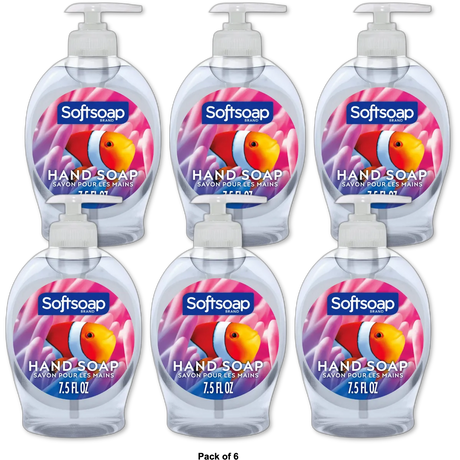 Soft Soap Anti-Bacterial Hand Soap Aquarium 7.5Oz (Pack of 6)