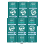 Tom?s of Maine Unscented Deodorant 3.25 oz (Pack of 12)