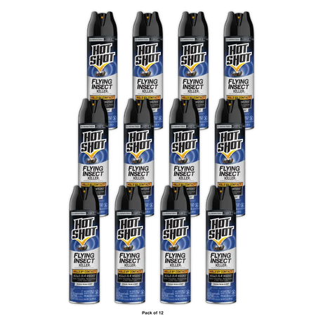 Hot Shot Clean Fresh Scent Flying Insect Killer 15Oz (Pack of 12)