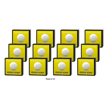 Van Der Hagen Mens Luxury Scented Shave Soap 3.5Oz (Pack of 12)