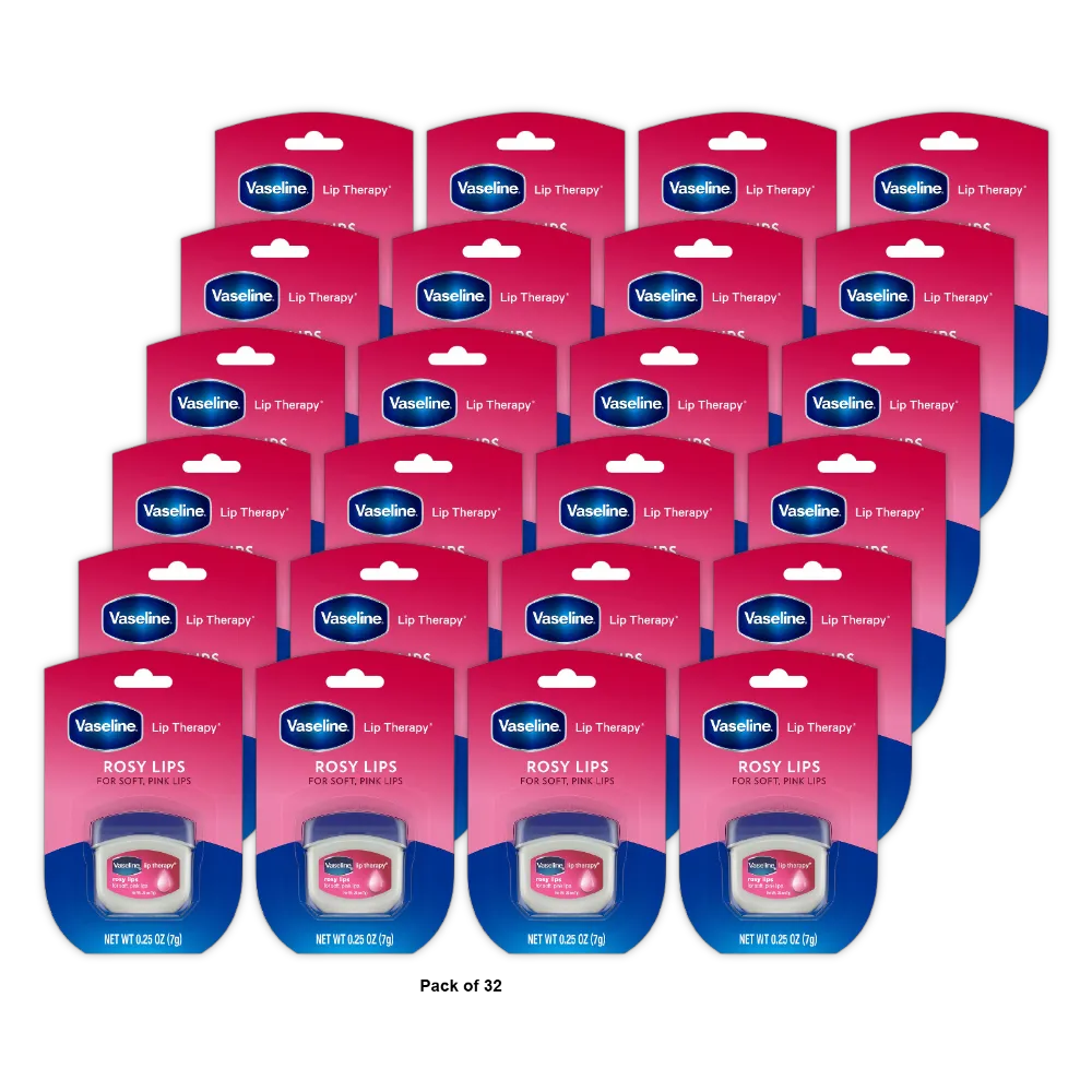 Vaseline Lip Therapy Rosy Lips0.25Oz (Pack Of 32)