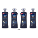 Vaseline Men Cooling Hydration 3-in-1 for Dry Skin 20.3Oz (Pack of 4)