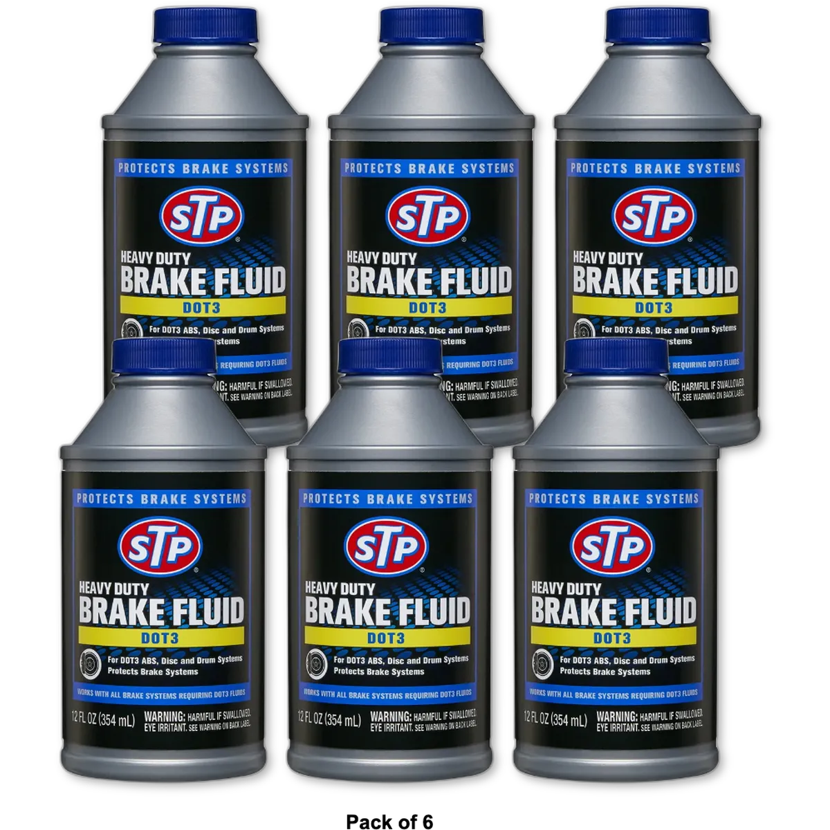 STP Heavy Duty Brake fluid 12Oz (Pack of 6)