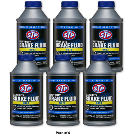 STP Heavy Duty Brake fluid 12Oz (Pack of 6)