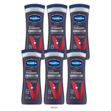 Vaseline Men Extra Strength Body And Face Lotion 10Oz (Pack of 6)