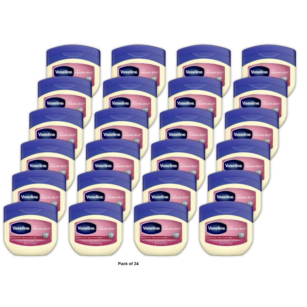 Vaseline Baby Pure Petroleum Jelly Jar Fresh Scent 13Oz (Pack of 24)