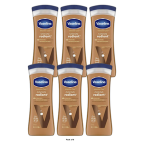 Vaseline I.C Cocoa Butter Deep Conditioning Rich Hydrating Moisturizing Lotion10Oz (Pack of 6)