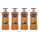 Vaseline Intensive Care Cocoa Radiant Body Lotion Cocoa Butter20.3Oz (Pack of 4)