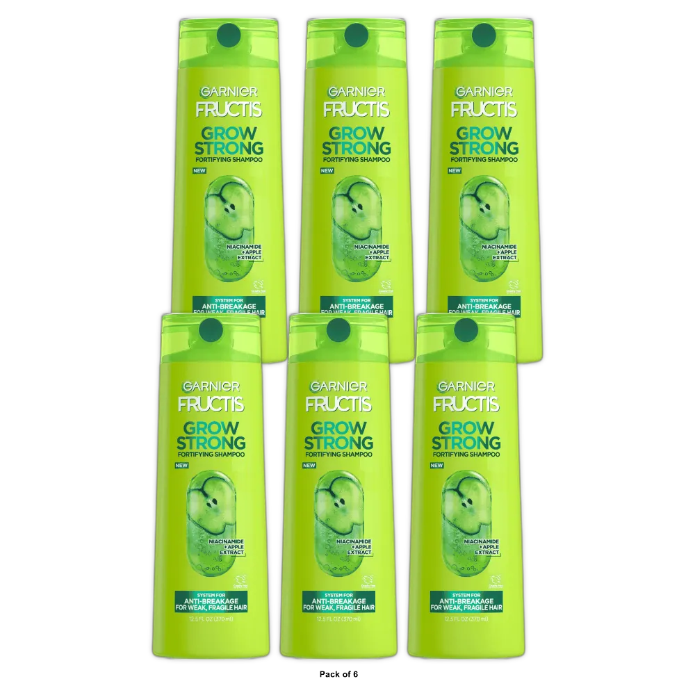 Garnier Fructis Grow Strong Fortifying Shampoo 12.5Oz (Pack of 6)