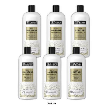 Tresemme Moisutre Rich Luxurious Conditioner For Dry and Damaged Hair 28Oz (Pack of 6)