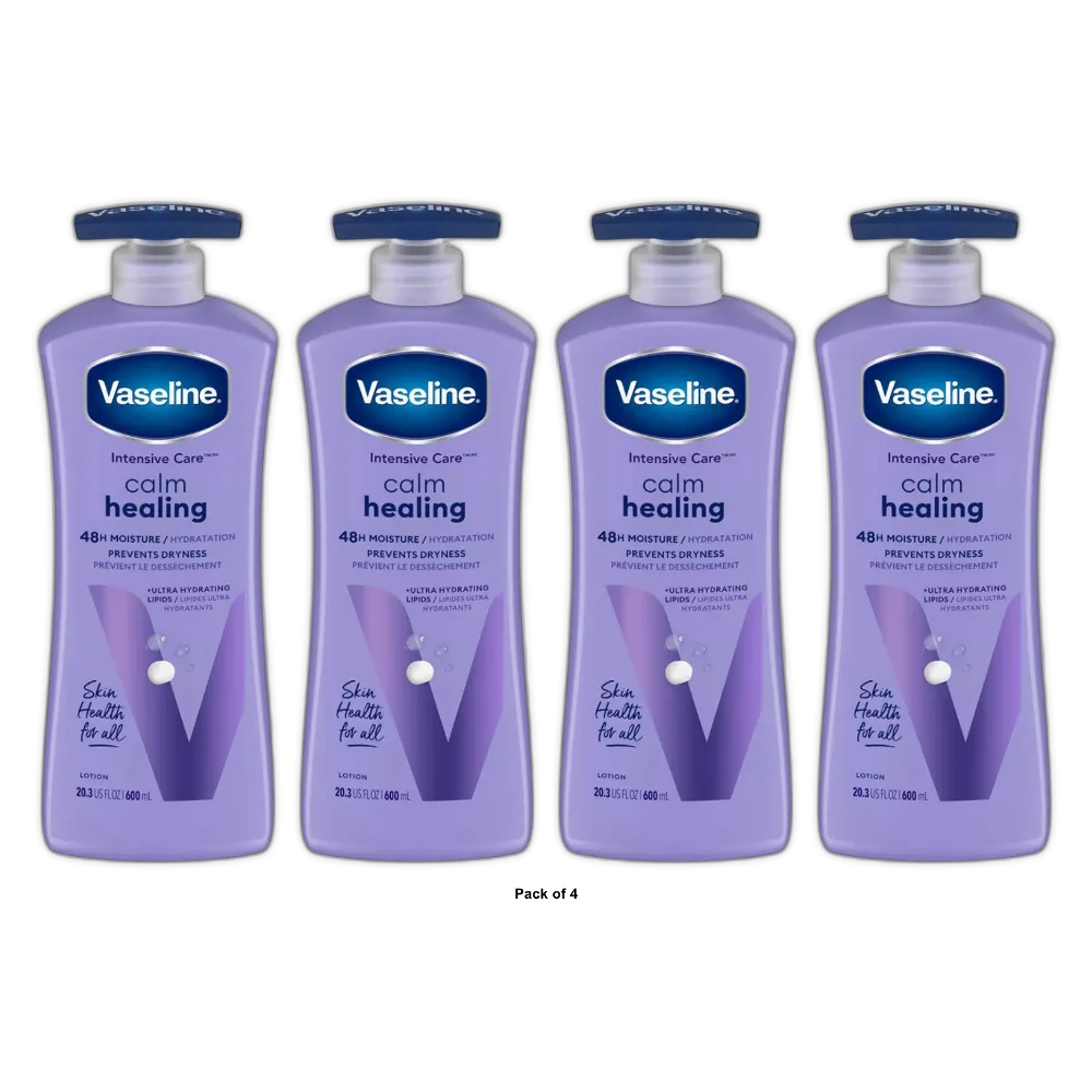 Vaseline Intensive Care Calm Healing Lotion Lavender 20.3Oz (Pack of 4)