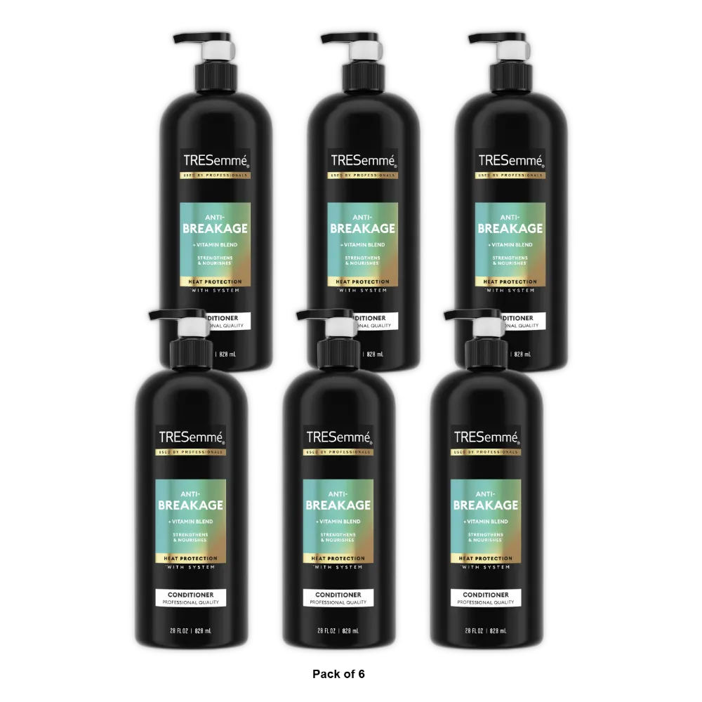 Tresemme Anti-Breakage Hair Conditioner With Vitamin b12 and Gelatin 28Oz (Pack of 6)