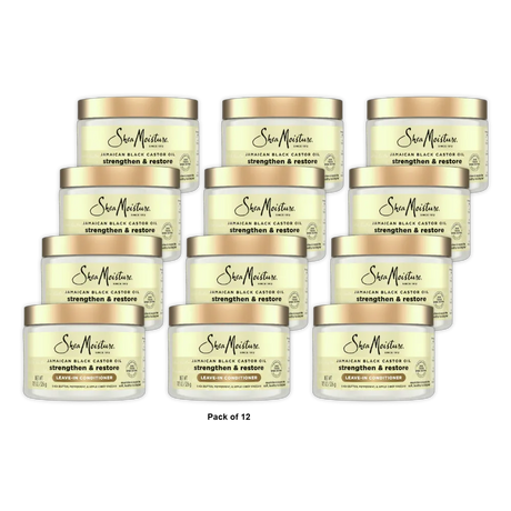 Shea Moisture Jamaican Black Leave-In Conditioner Natural 11Oz (Pack of 12)