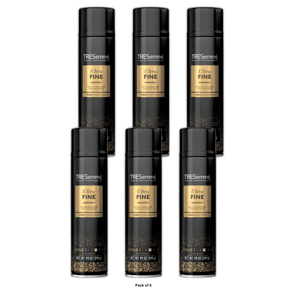 Tresemme European Tres Two Hair Spray Ultra Fine Mist 11Oz (Pack of 6)