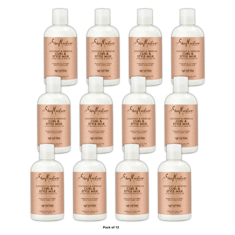 Shea Moisture Curl And Style Milk Nourishing Cream Coconut And Hibiscus8Oz (Pack of 12)
