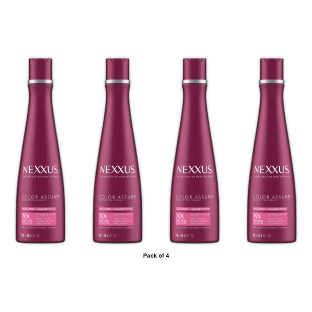Nexxus Color Assure Vibrancy Retention Shampoo13.5Oz (Pack of 4)