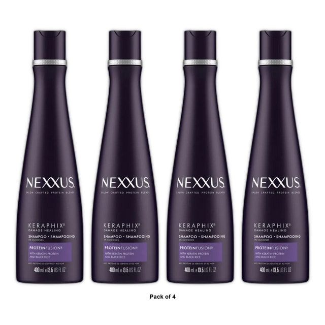 Nexxus Keraphix Shampoo for Damaged Hair 13.5Oz (Pack of 4)