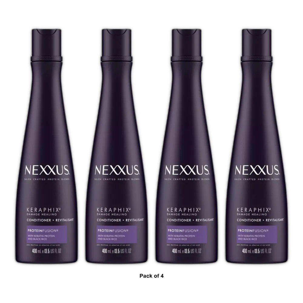 Nexxus Keraphix Conditioner For Damaged Hair 13.5Oz (Pack of 4)