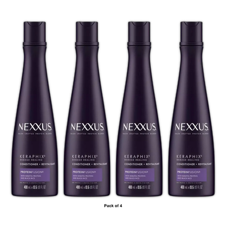 Nexxus Keraphix Conditioner For Damaged Hair 13.5Oz (Pack of 4)