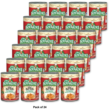 Chef Boyardee Mini Ravioli 15Oz (Pack of 24)