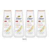 Dove Soothing Care Body Wash with Calendula Infused Oils 20Oz (Pack of 4)