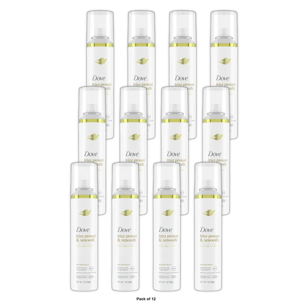 Dove Style Plus Care Strength And Shine Hairspray Flexible Hold 7Oz (Pack of 12)