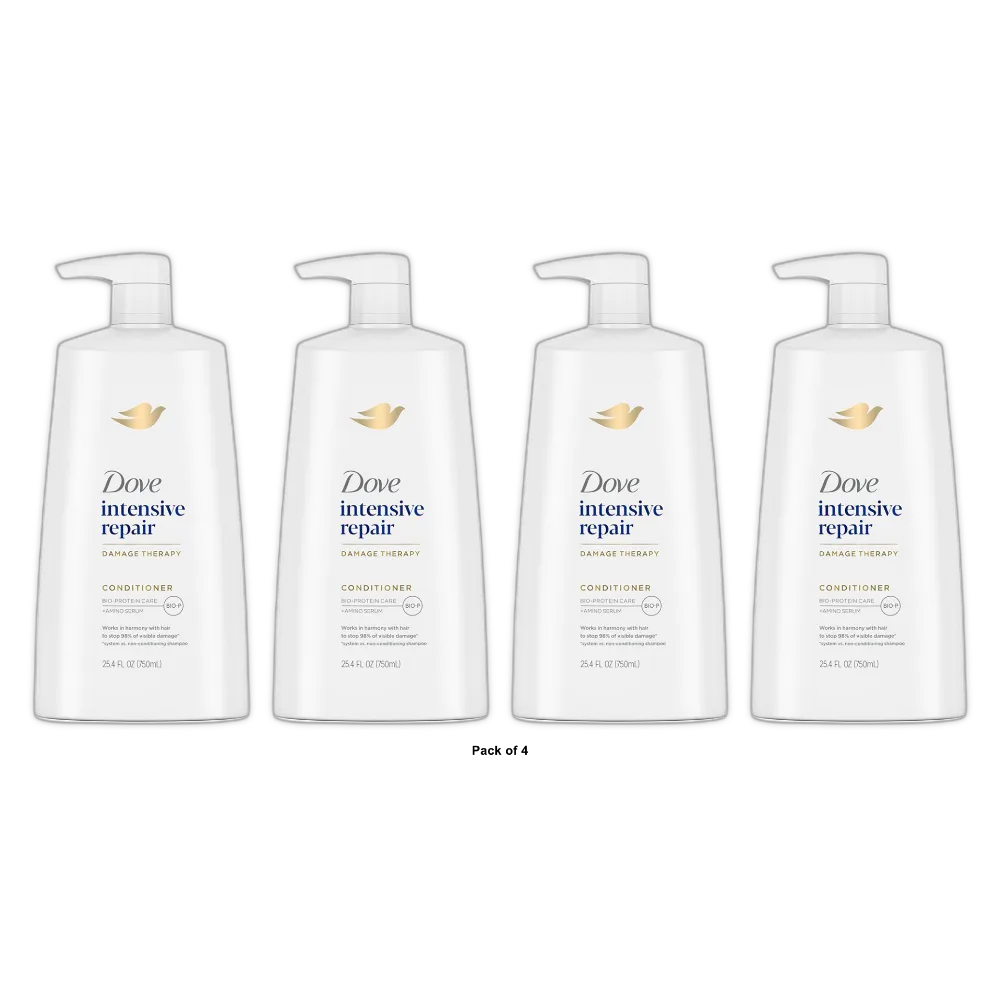 Dove Nutritive Solutions Intensive Repair Conditioner for Damaged Hair 25.4Oz (Pack of 4)