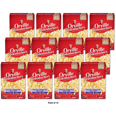 Orville Redenbachers Popcorn Movie Theater Butter 9.87Oz (Pack of 12)