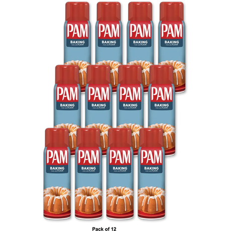 Pam Baking Spray Made with Flour 5Oz (Pack of 12)