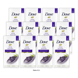 Dove Relaxing Lavender Beauty Bar with Lavender and Chamomile Scent 6 Ea 3.75Oz (Pack of 12)