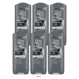 Dove Men+Care Elements Body Wash Charcoal And Clay 13.5Oz (Pack of 6)