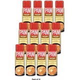 PAM Butter Flavor Canola Oil Spray 5Oz (Pack of 12)