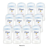 Dove Invisible Solid Antiperspirant Deodorant Stick Fresh 1.6Oz (Pack of 12)