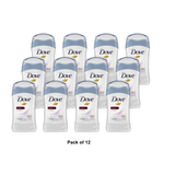 Dove Invisible Solid Antiperspirant Deodorant Stick Powder 1.6Oz (Pack of 12)
