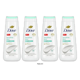 Dove Body Wash For Sensitive Skin Unscented 20Oz (Pack of 4)