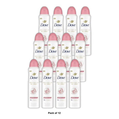 Dove Dry Spray 48-Hour Antiperspirant Deodorant Beauty Finish 3.8Oz (Pack of 12)