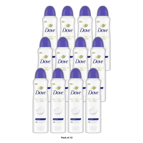 Dove Dry Spray Antiperspirant Deodorant Original Clean 3.8Oz (Pack of 12)