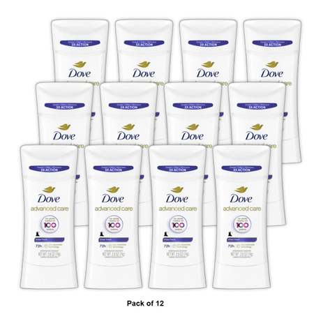 Dove Invisible Advanced Care Antiperspirant Deodorant Sheer Fresh2.6Oz (Pack of 12)