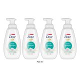 Dove Beauty Instant Foaming Sensitive Skin Body Wash 13.5Oz (Pack of 4)