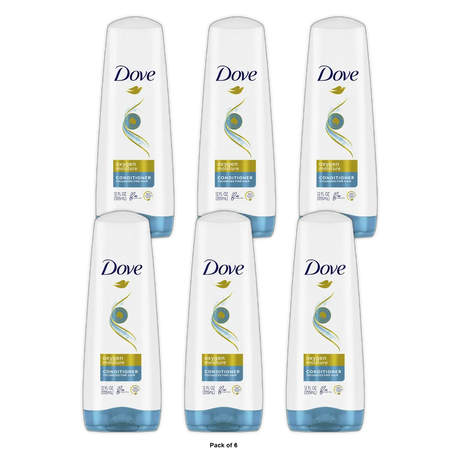 Dove Advanced Hair Series Oxygen Moisture Flat Hair Conditioner12Oz (Pack of 6)