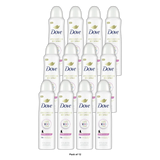 Dove Antiperspirant Deodorant Dry Spray Clear Finish 3.8Oz (Pack of 12)