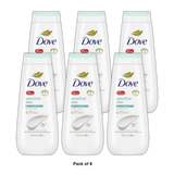 Dove All Day Moisturizing Body Wash Sensitive Skin 11Oz (Pack of 6)