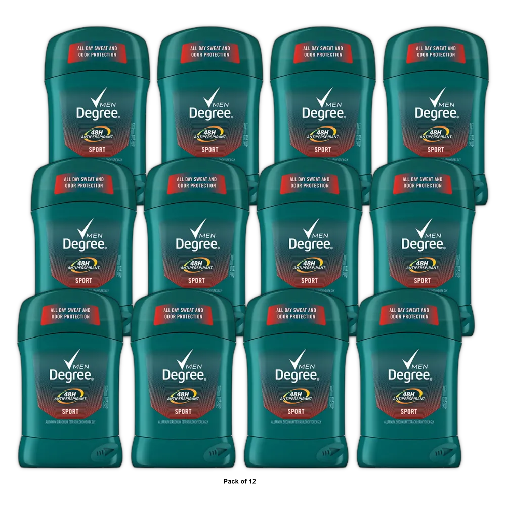 Degree Men Sport Anti Perspirant and Deodorant 1.7Oz (Pack of 12)
