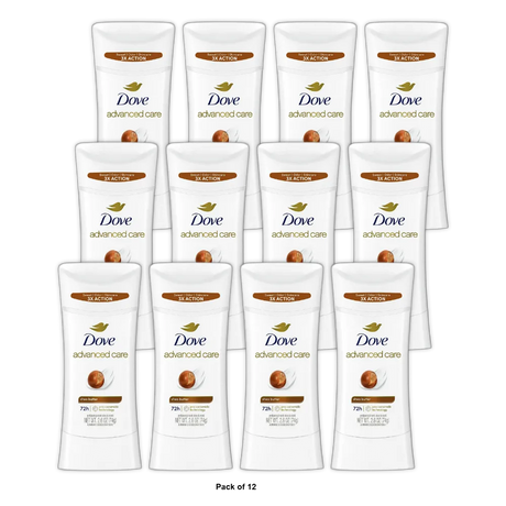 Dove Advanced Care Antiperspirant Deodorant Shea Butter 2.6Oz (Pack of 12)