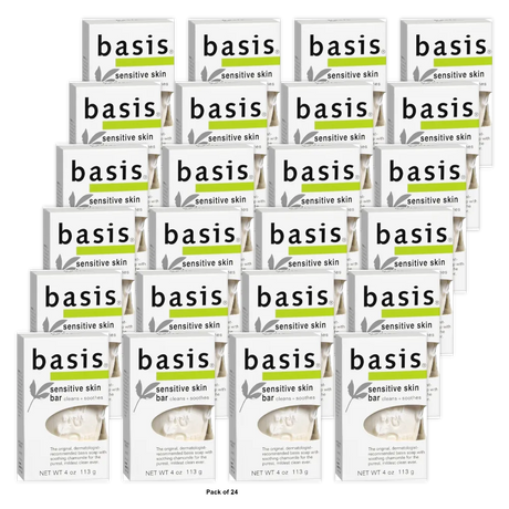 Basis Sensitive Skin Bar Soap 4Oz (Pack of 24)