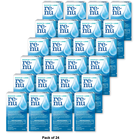 Bausch And Lomb Renu Multiplus Lubricating And Rewetting Drops 2Oz (Pack of 24)
