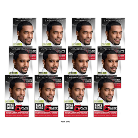 Dark And Natural Permanent Hair Color Jet Black Kit (Pack of 12)