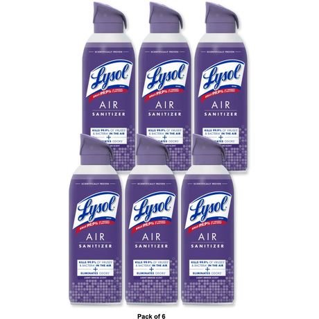 Lysol Light Breeze Air Sanitizing Spray 10oz (Pack of 6)