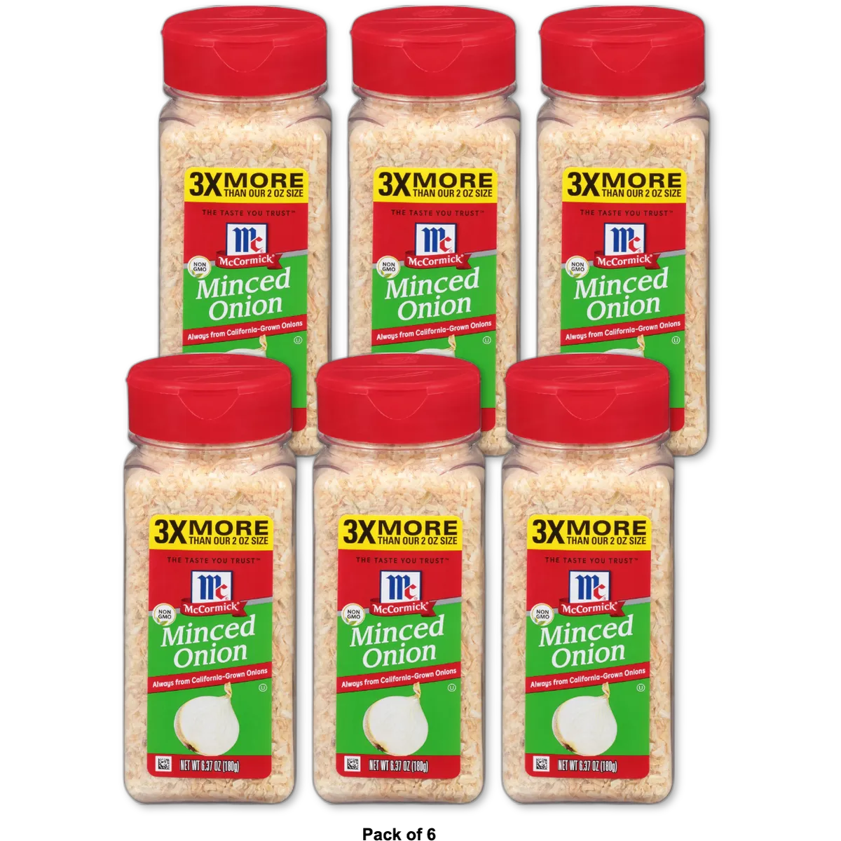 McCormick Kosher Minced Onions 6.37 Oz (Pack of 6)