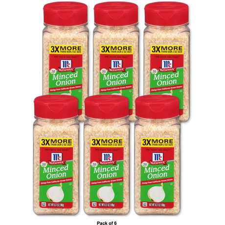 McCormick Kosher Minced Onions 6.37 Oz (Pack of 6)